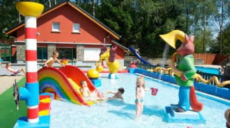 pool at Camping Fuussekaul Heiderscheid Luxembourg