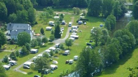 Camping Tintesmühle Heinerscheid Luxembourg in the Our Valley
