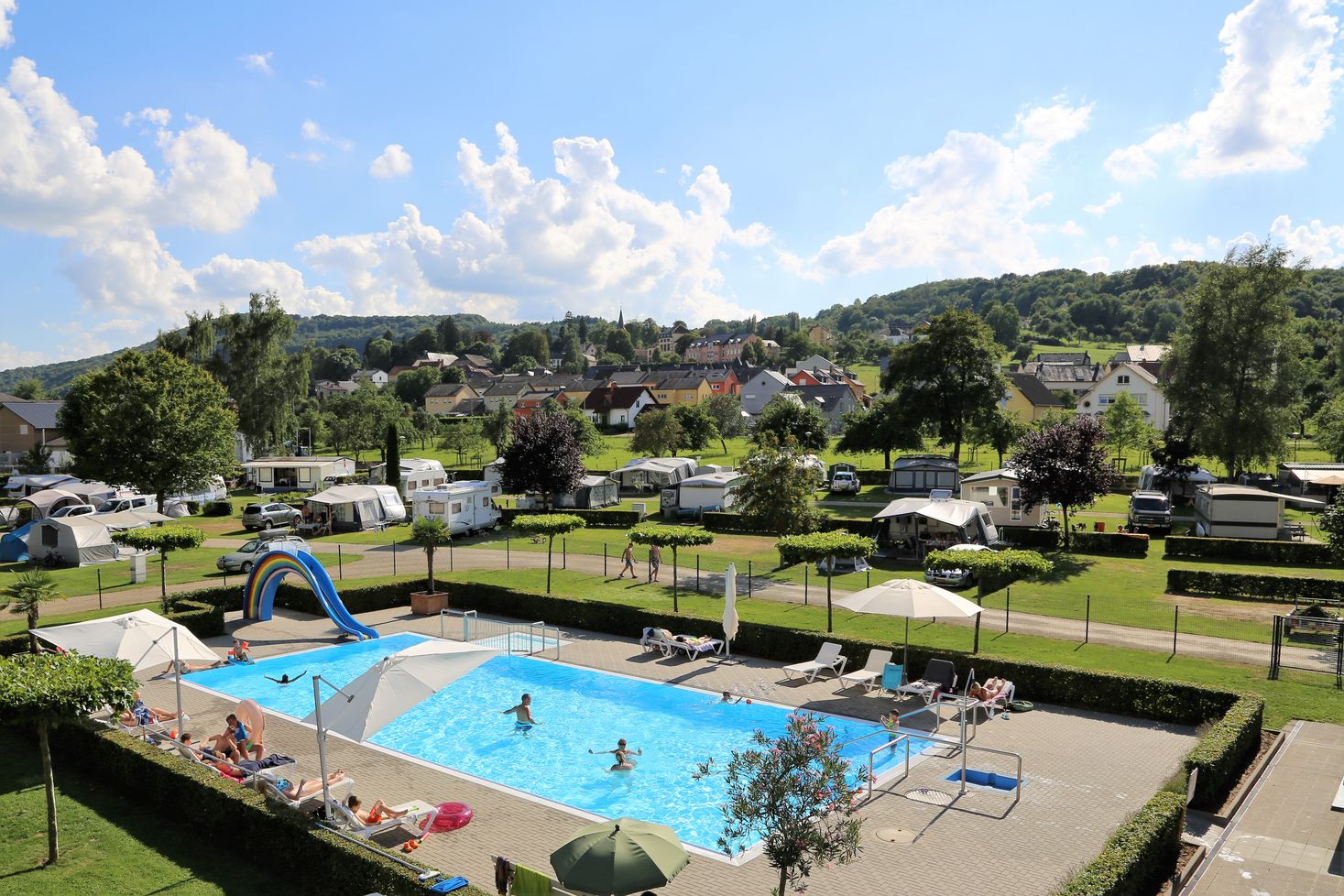 Camping du Barrage Rosport Luxemburg zwembad Schwimmbad swimmingpool piscine