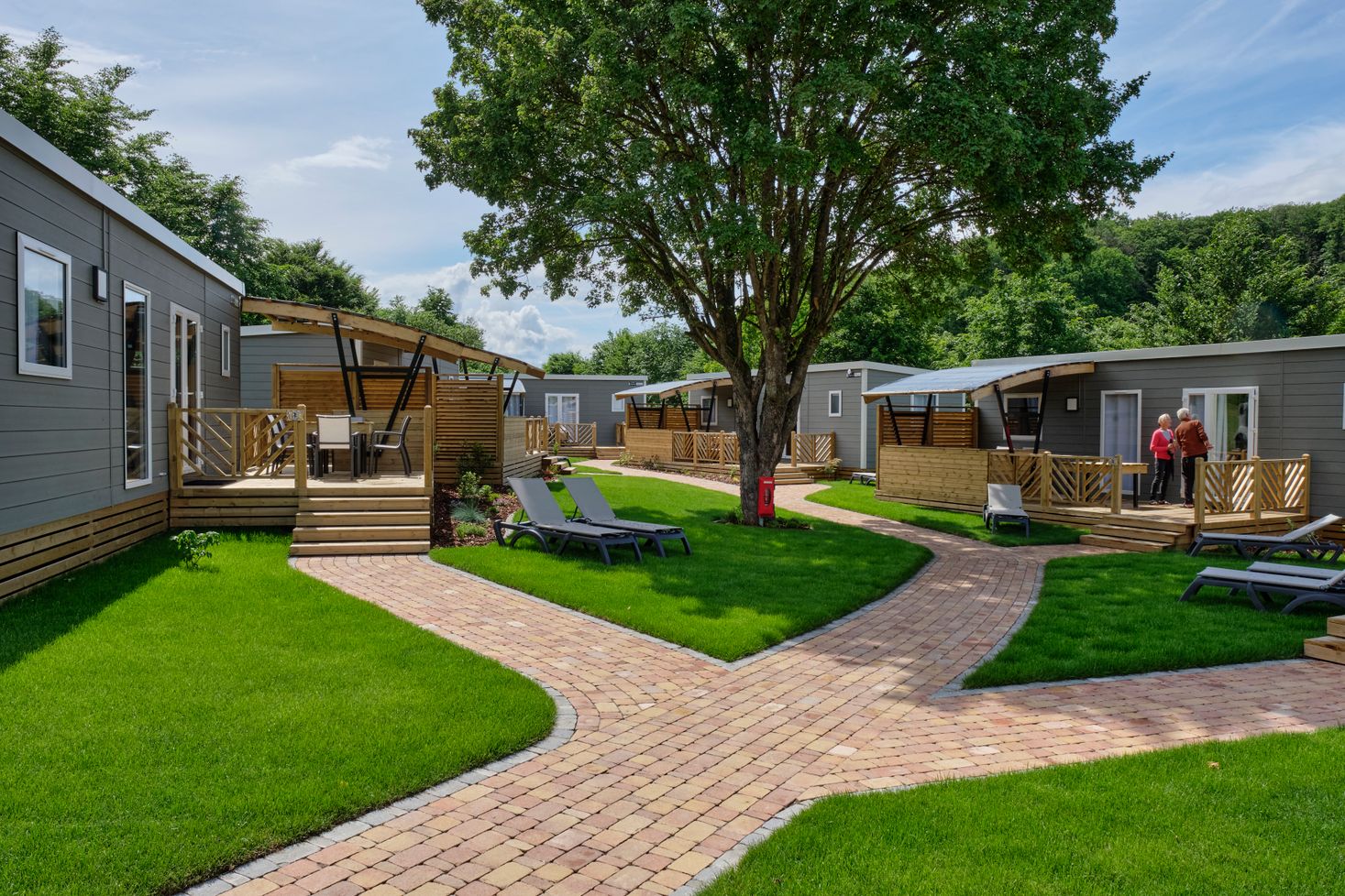 Europacamping Nommerlayen Nommern Luxemburg chalets Mietobjekte huurobjecten renting location